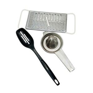 Vintage Foley Aluminum Utensil Lot Juicer Grater Slotted Spoon